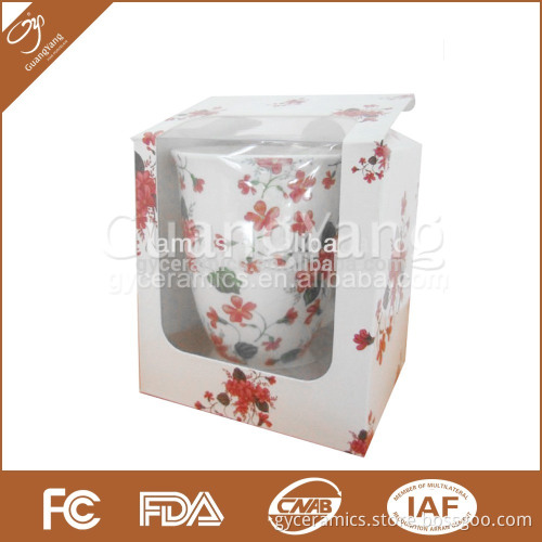 new bone china coffee mug in gift box